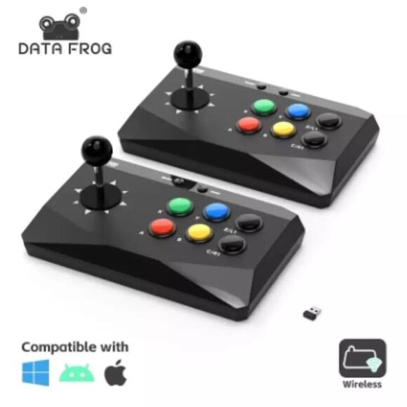 2x DATA FROG Y3 Arcade Fighter Stick For PC/Android/IOS NIB - Picture 1 of 9